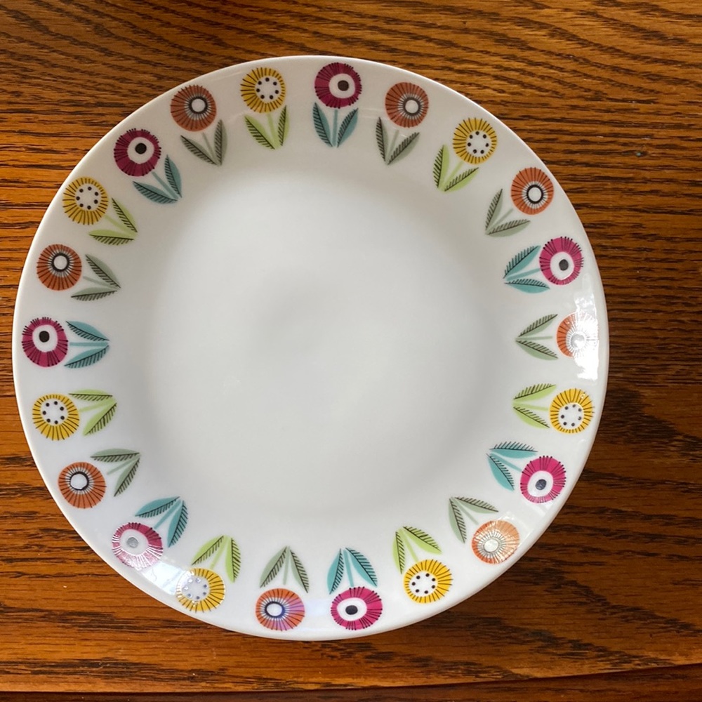 RARE 1950’s Karl Skrona Upsala Ereby Sweden 7” Dessert Plate